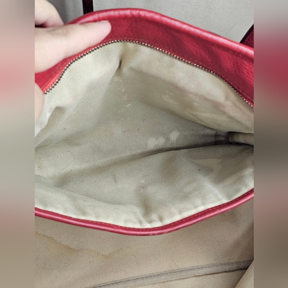 MCM red tote - Picture 6 of 14